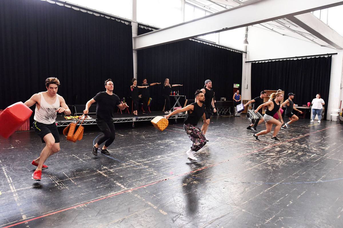 Priscilla rehearsal, Australian production