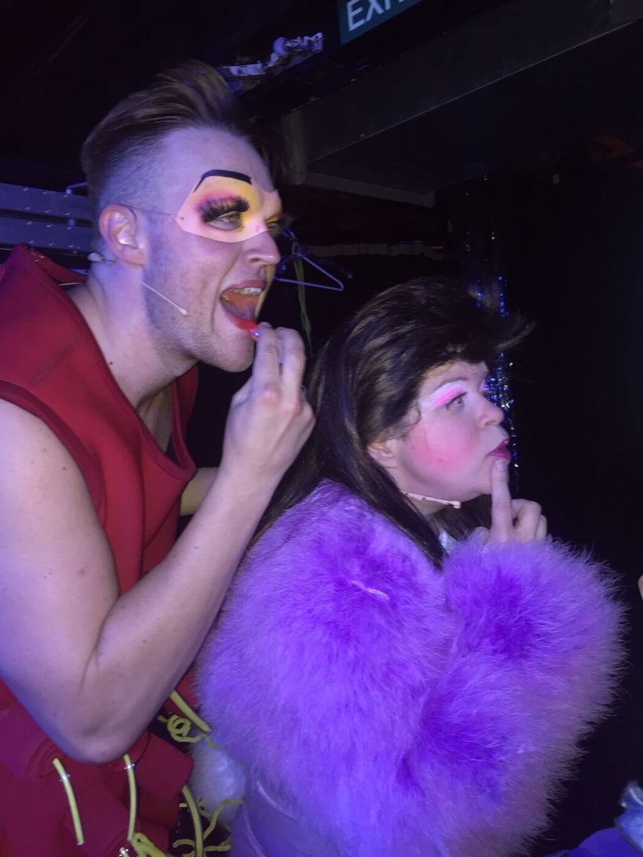 The Wedding Singer backstage